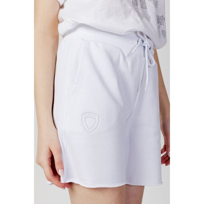 Blauer White Cotton Shorts