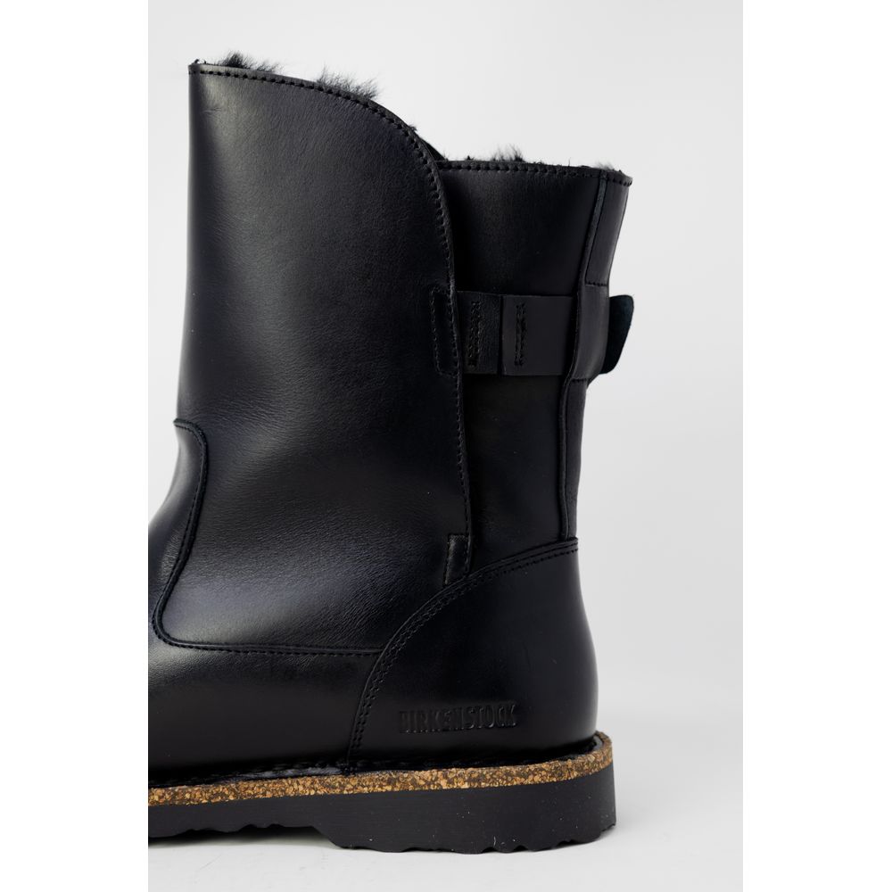 Birkenstock Black Leather Ankle Boots