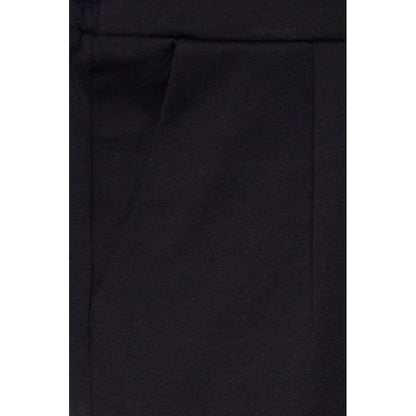 ICHI Black Polyester Mini Skirt ICHI