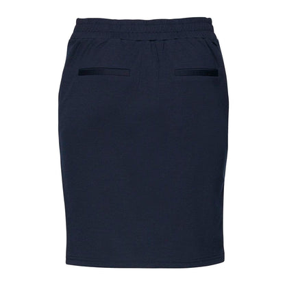 ICHI Blue Polyester Mini Skirt ICHI