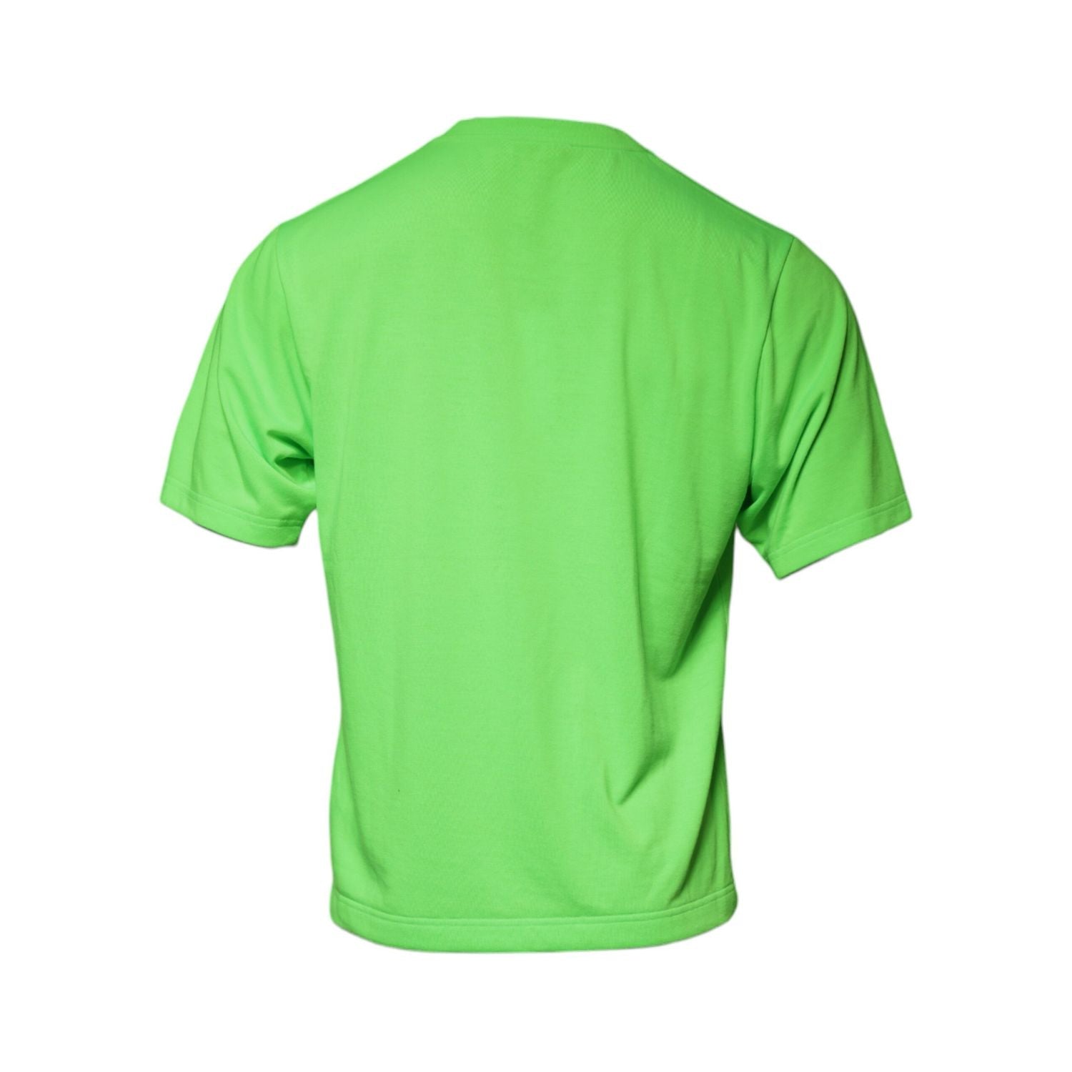 Dolce & Gabbana Green Logo Round Neck Short Sleeves T-shirt