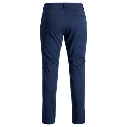 Jack Jones Blue Cotton Skinny Pants