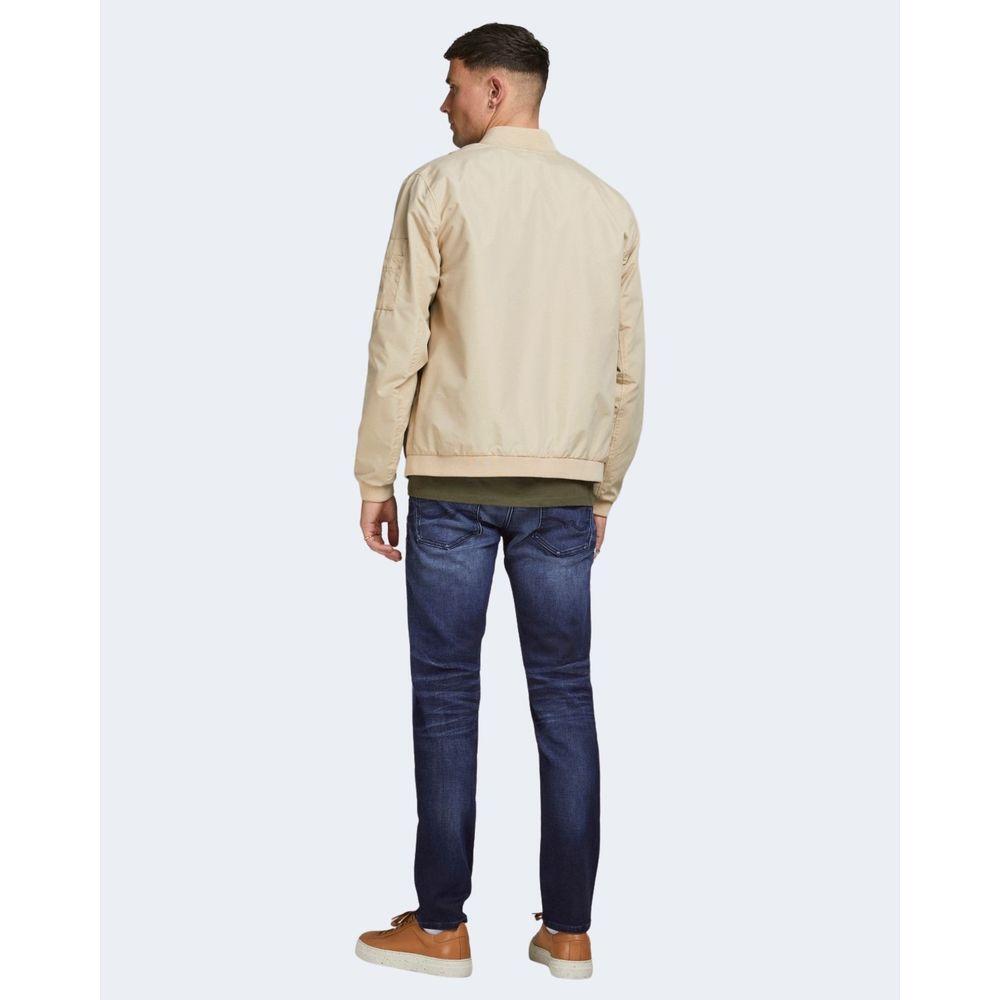 Jack Jones Blue Cotton Relaxed Fit Jeans