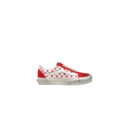 Vans Red Suede Leather Low Top Sneakers Vans
