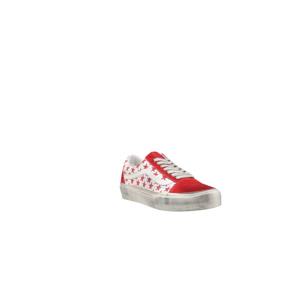 Vans Red Suede Leather Low Top Sneakers Vans