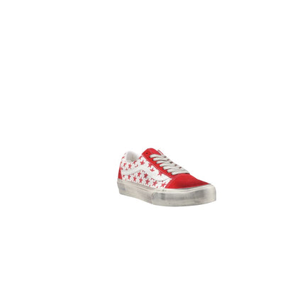 Vans Red Suede Leather Low Top Sneakers Vans