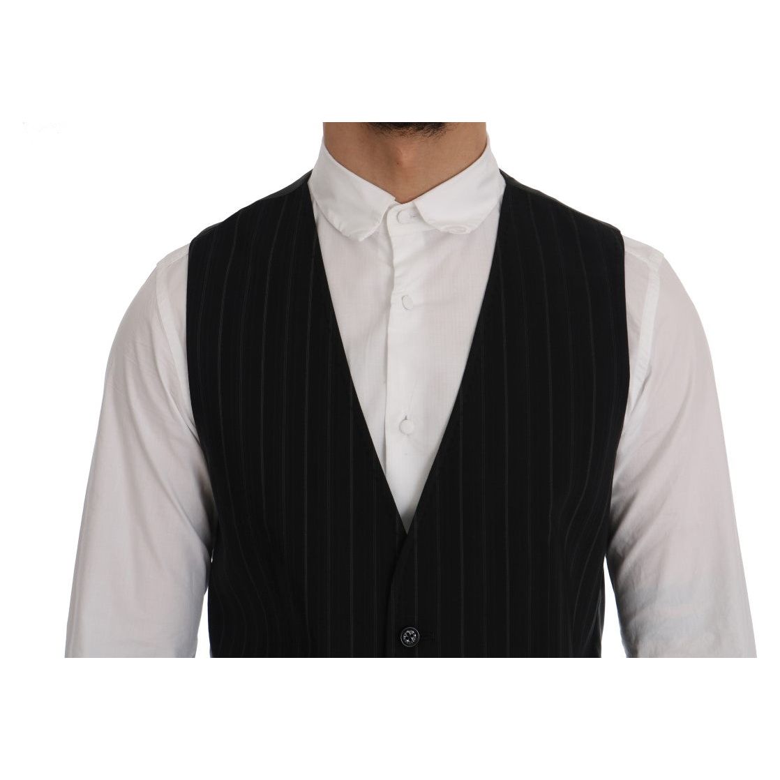 Dolce & Gabbana Elegant Striped Vest Waistcoat Dolce & Gabbana