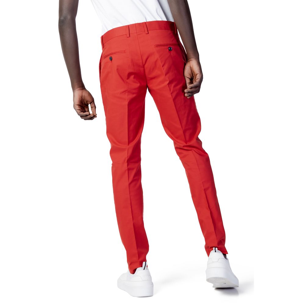 Antony Morato Red Cotton Pants