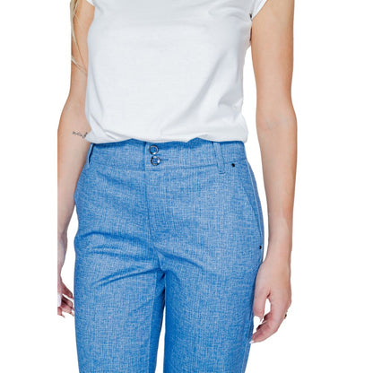 Street One Blue Polyester Pant