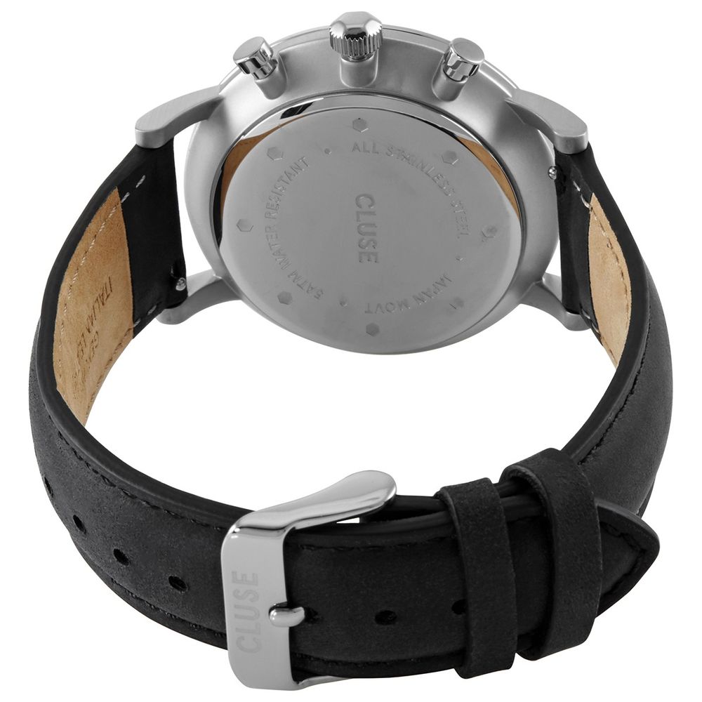 Cluse Black Leather Dress Watch 1728,67434610848,Accessories,Black,Cluse,Dress Watches - Watches - Accessories,New with tags,Watches - Accessories,Women