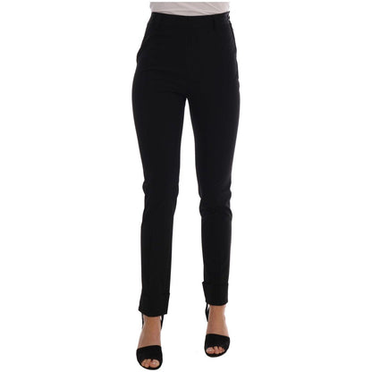 Ermanno Scervino Black Stretch Leggings Pants