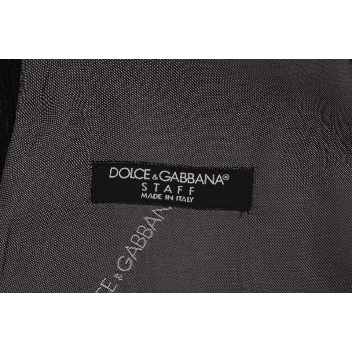Dolce & Gabbana Black STAFF Cotton Rayon Vest