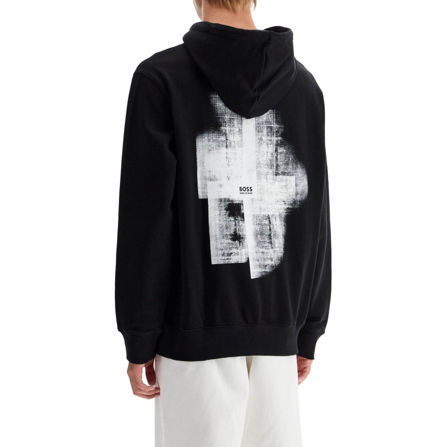 Boss hooded sweatshirt with graphic print Topwear Boss