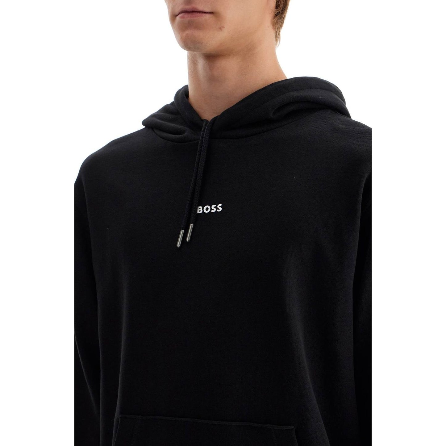 Boss hooded sweatshirt with graphic print Topwear Boss