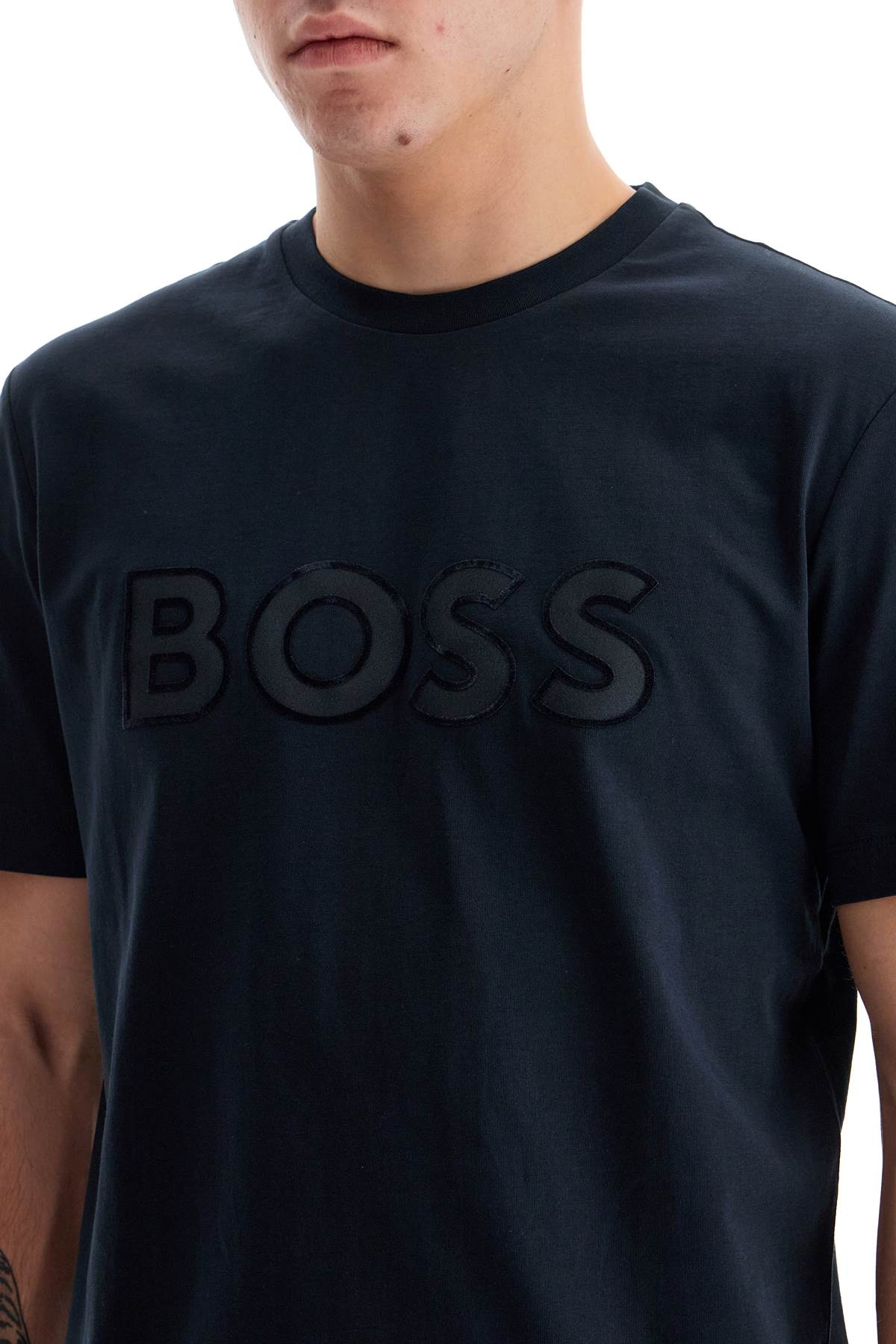 Boss t-shirt with patch logo design Topwear Boss