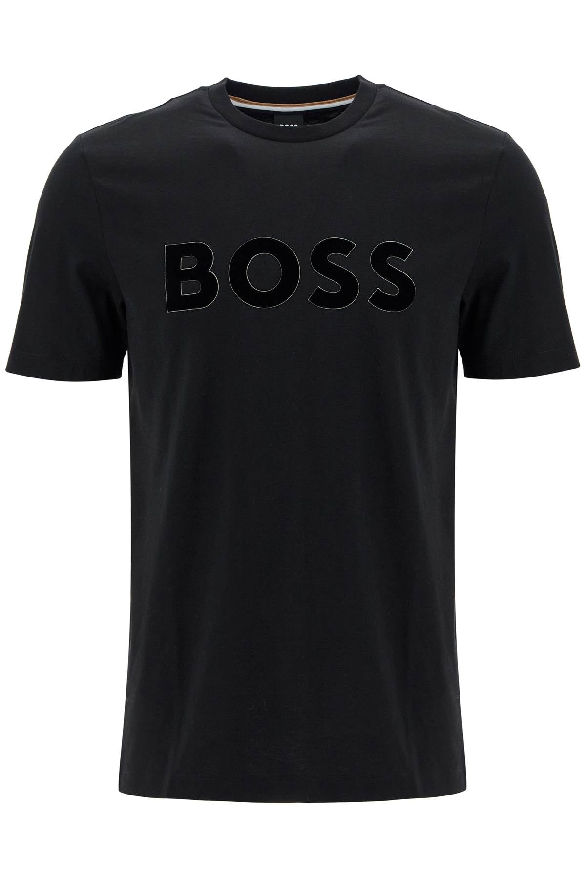 Boss flocked logo t-shirt with Topwear Boss