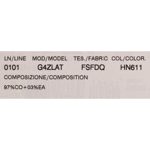 Dolce & Gabbana Black Tree Cotton Stretch Pants