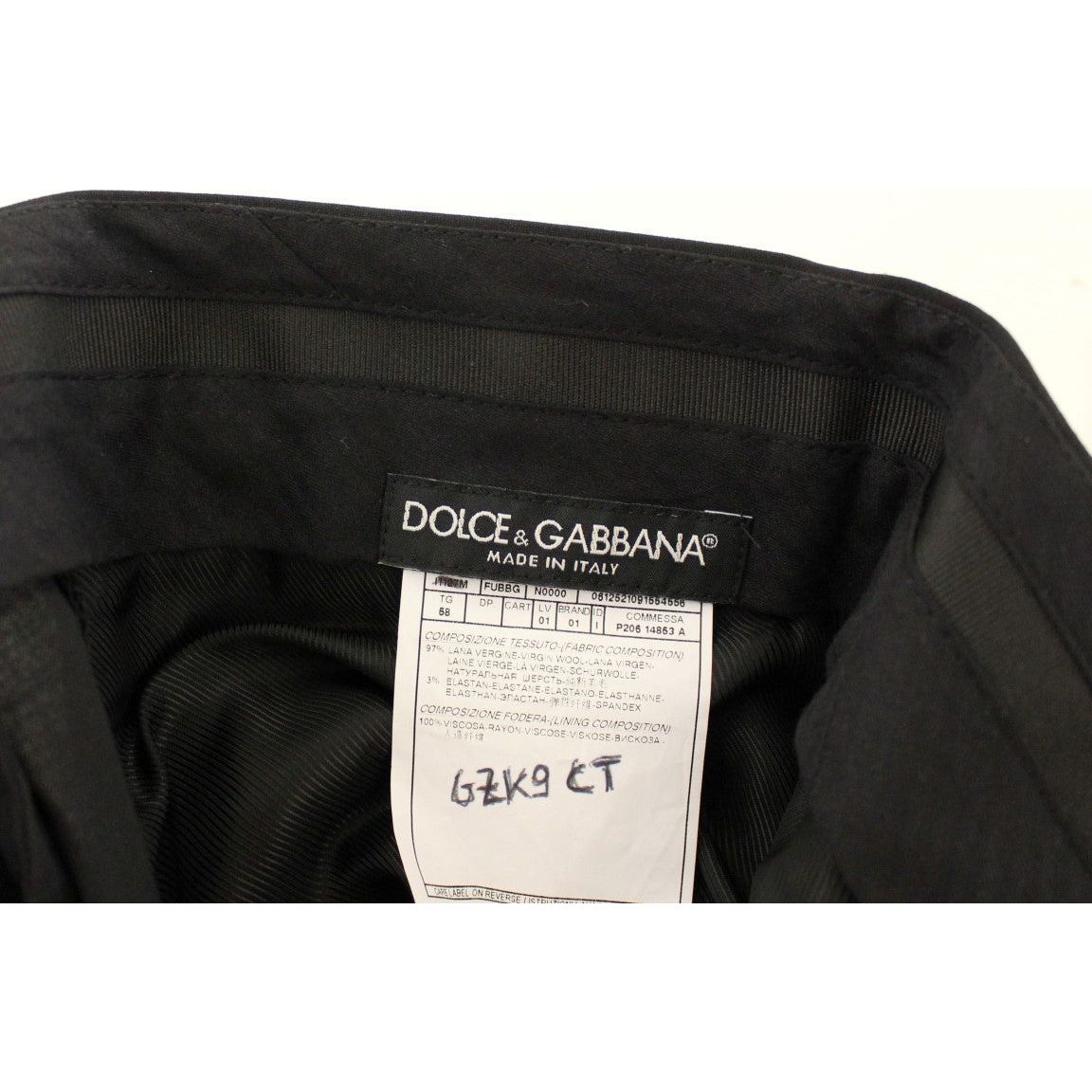 Dolce & Gabbana Elegant Pleated Black Wool Trousers Jeans & Pants Dolce & Gabbana