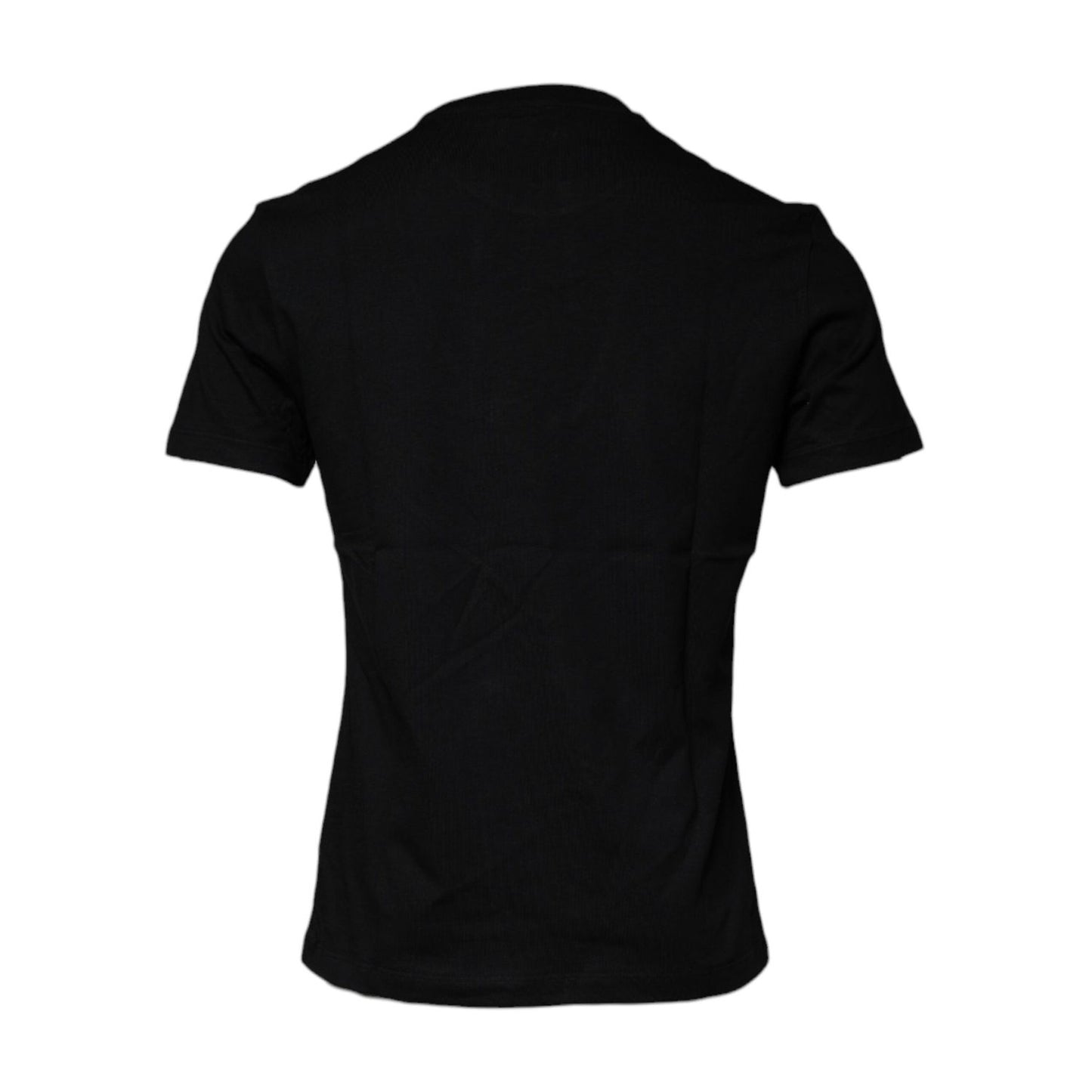 Versace Black Medusa Print Cotton Crew Neck T-shirt Versace