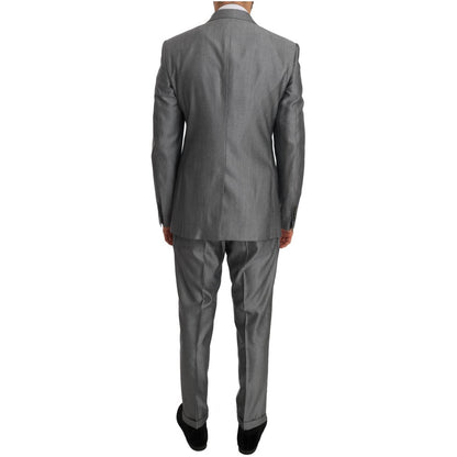 Dolce & Gabbana Black Stretch Crystal Bee Slim Fit Suit