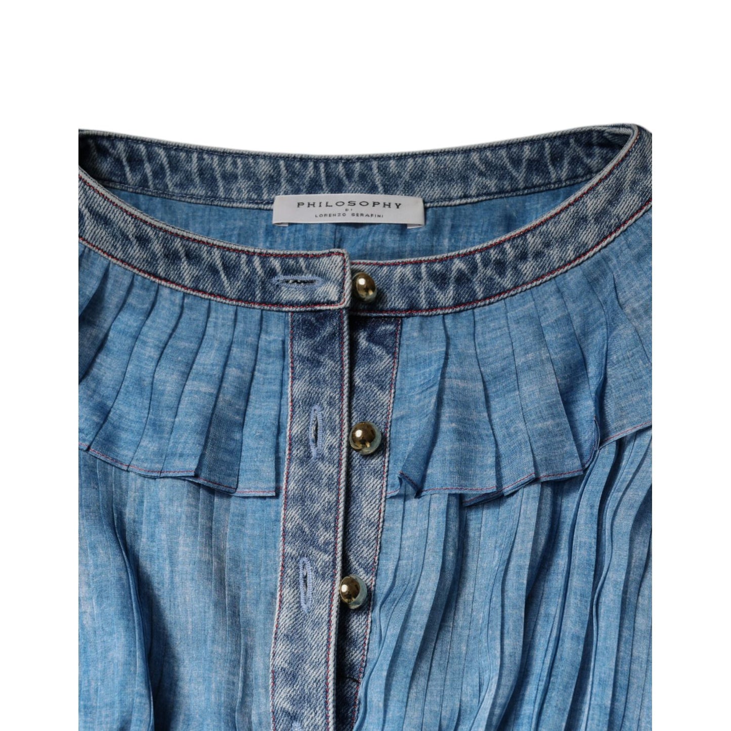 Philosophy Blue Layered Long Sleeve Dress Philosophy