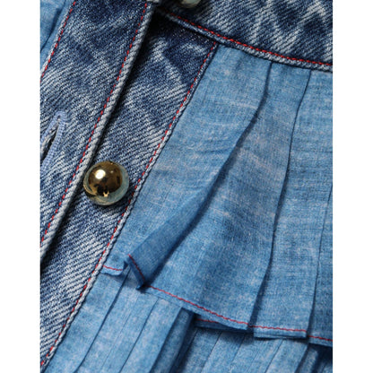 Philosophy Blue Layered Long Sleeve Dress Philosophy