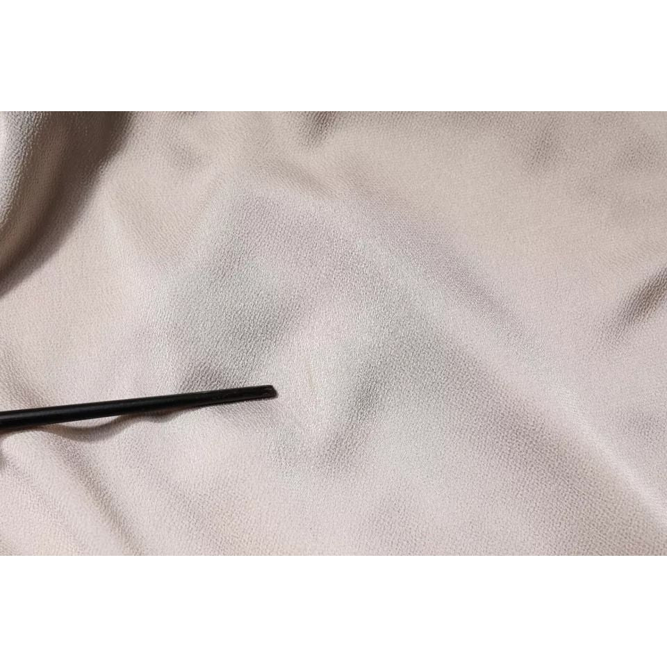 Christian Pellizzari Beige One Shoulder Asymmetric Drape Dress