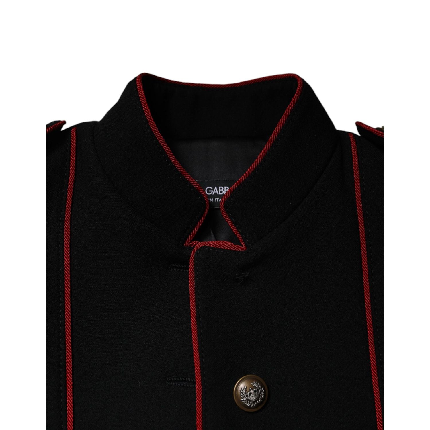 Dolce & Gabbana Black Single Breasted Trench Coat Jacket