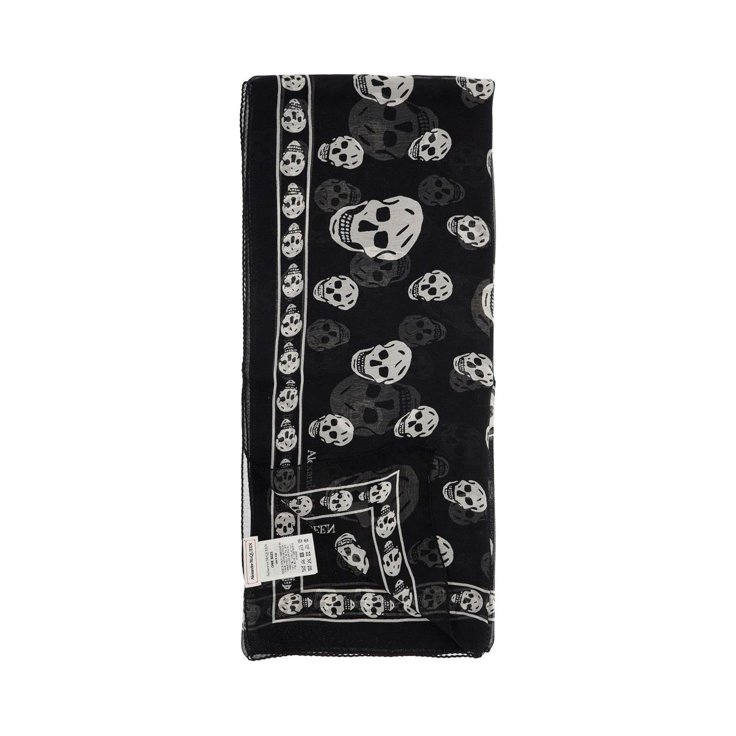 Alexander Mcqueen silk skull scarf Scarves Hats & Gloves Alexander Mcqueen