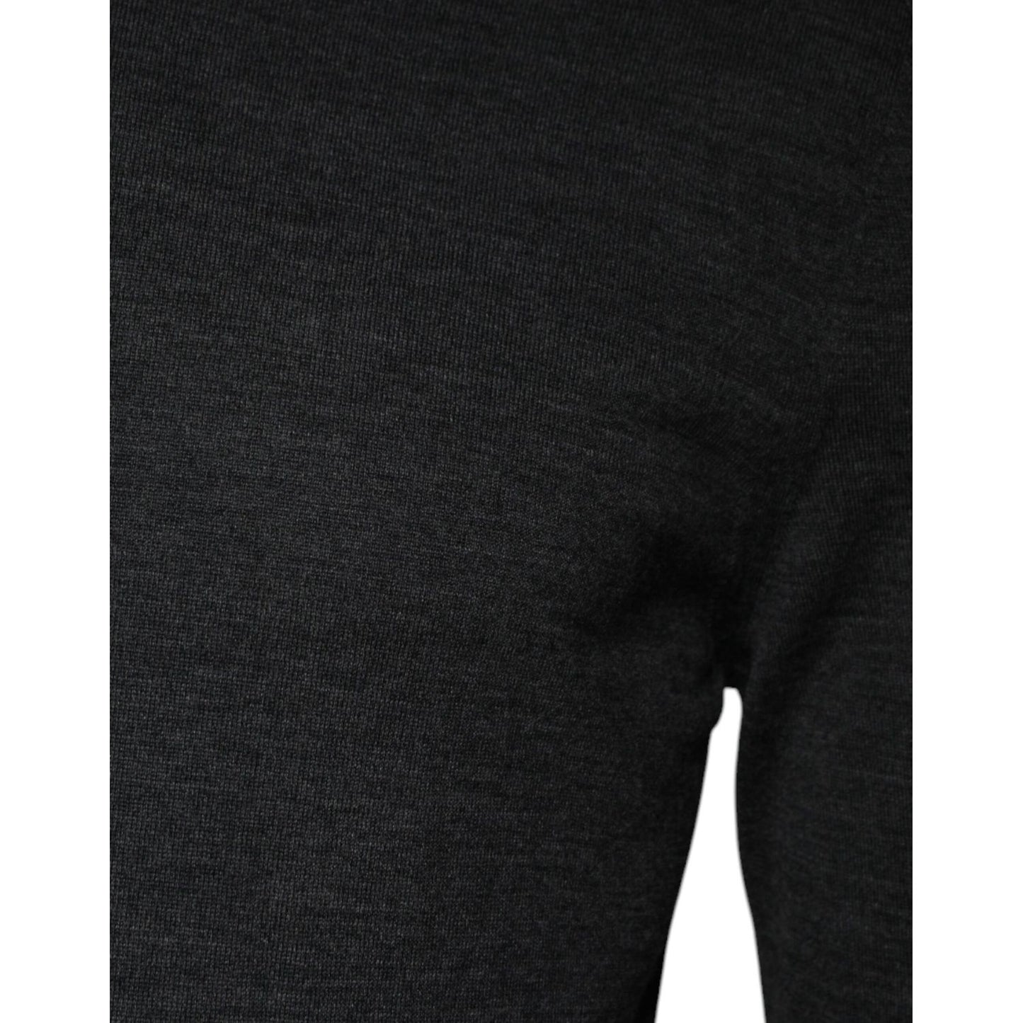 Dolce & Gabbana Gray Wool Knit Turtleneck Pullover Sweater