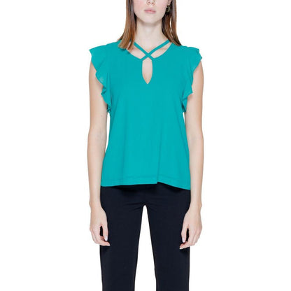 Rinascimento Green Polyester Blouse