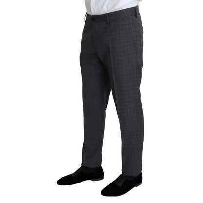 Dolce & Gabbana Gray Wool Men Formal 2 Piece MARTINI Suit