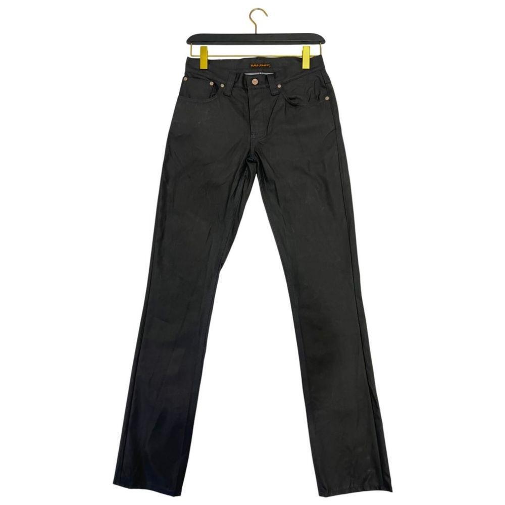 Nudie Jeans Black Cotton Men Jeans Nudie Jeans