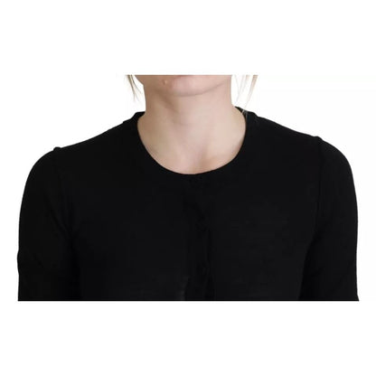 Dolce & Gabbana Black Crewneck Long Sleeves Pullover Sweater