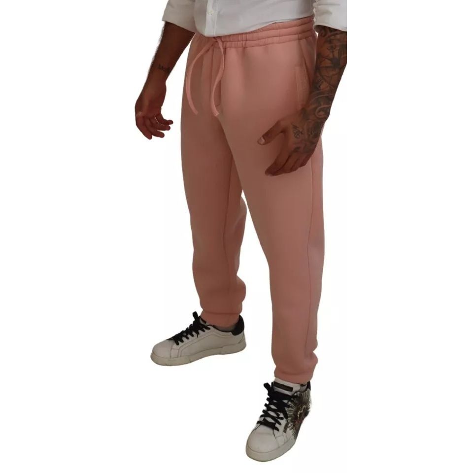 Dolce & Gabbana Pink Polyester Sweatpants Jogger Pants