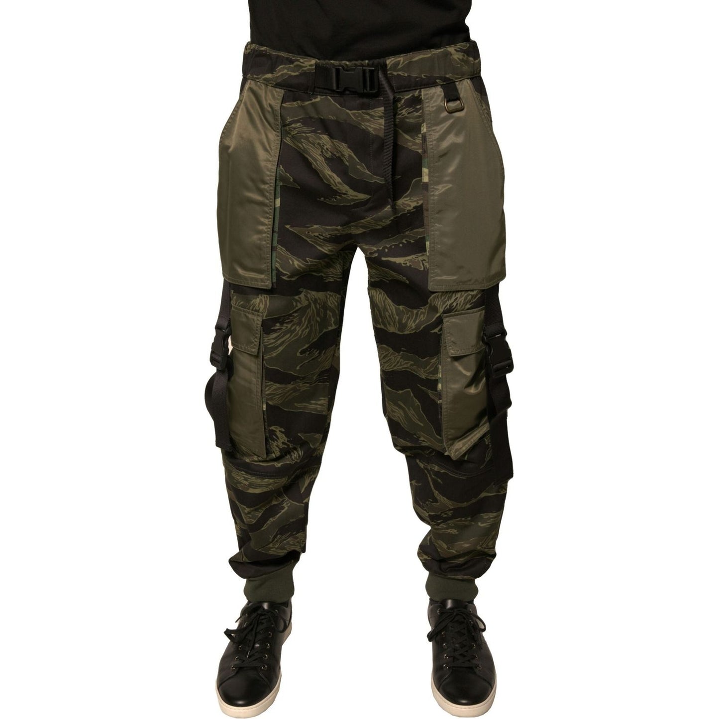Dolce & Gabbana Green Cotton Jogger Cargo Pants