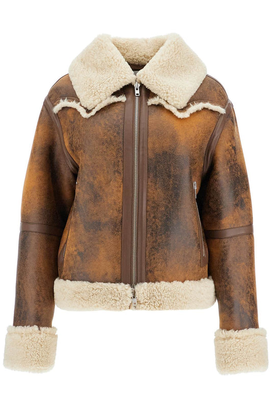 Stand Studio lessie faux shearling jacket