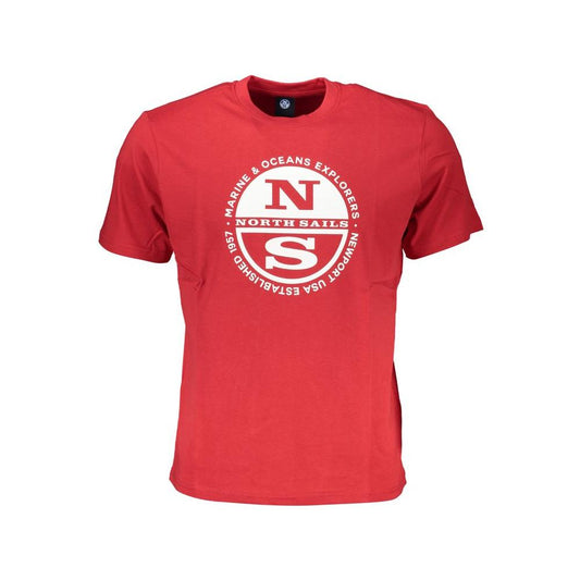 North Sails Red Cotton T-Shirt North Sails