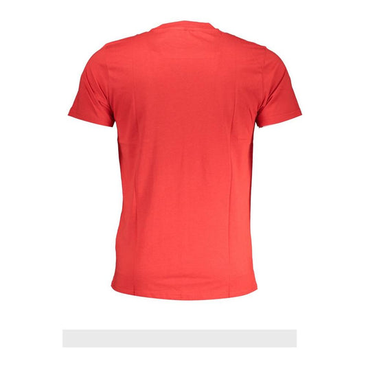 Cavalli Class Red Cotton T-Shirt Cavalli Class