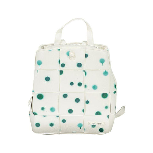 Desigual White Polyethylene Backpack Desigual