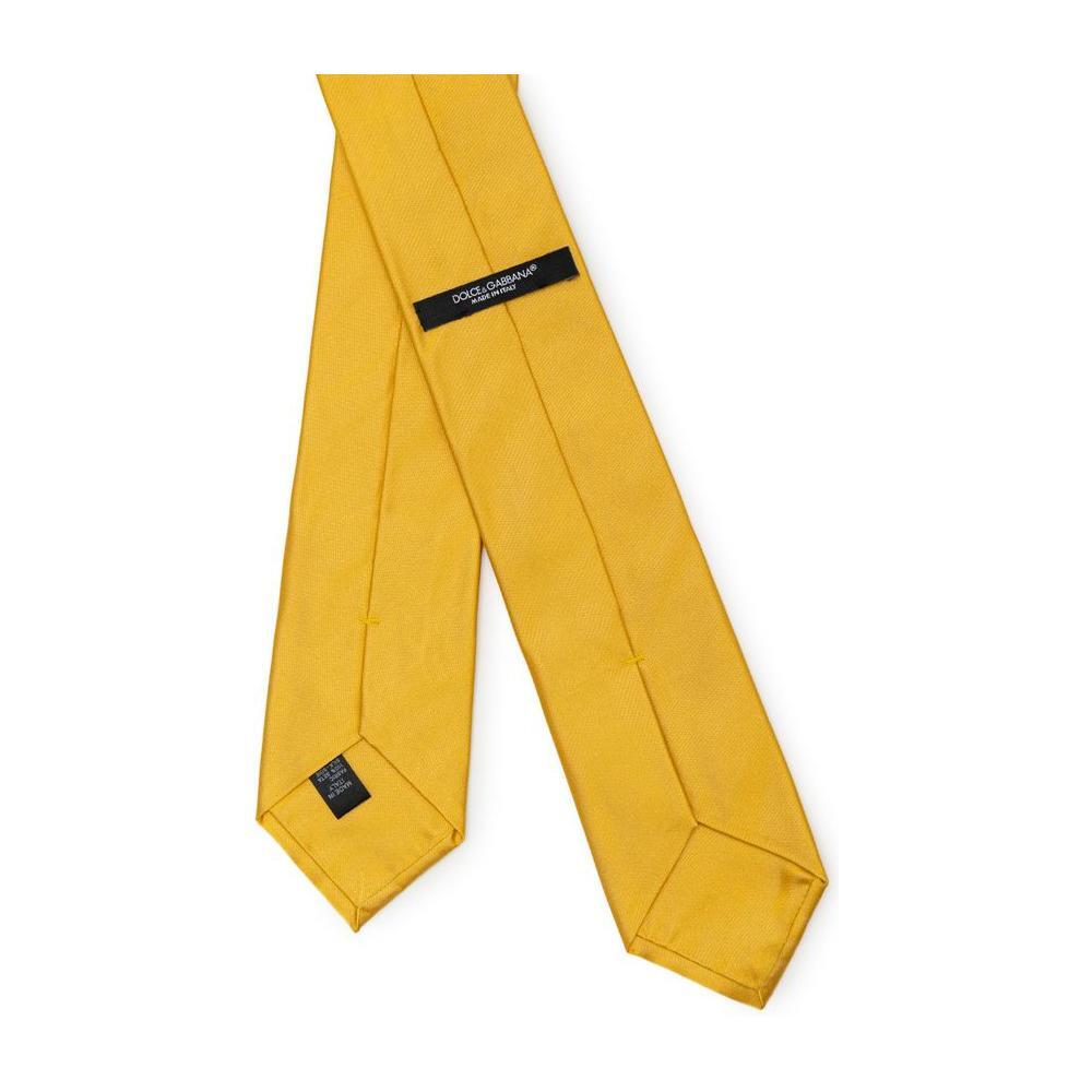 Dolce & Gabbana Gold Silk Ty