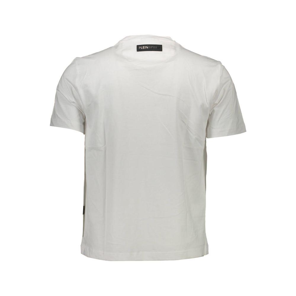 Plein Sport White Cotton Men T-Shirt Plein Sport