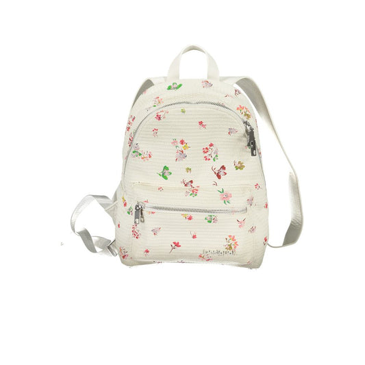 Desigual White Polyethylene Backpack Desigual