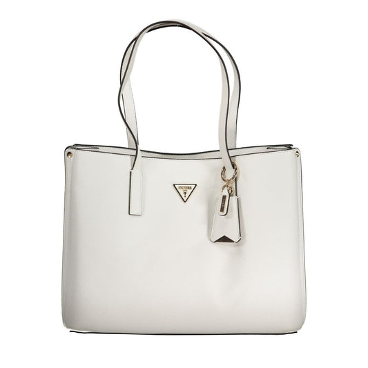 Guess Jeans White Polyethylene Handbag Guess Jeans