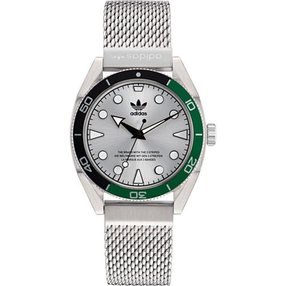 Adidas Gray Stainless Steel Dress Watch Adidas
