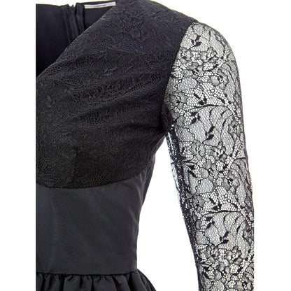 Lardini Black Polyester Cocktail Dress