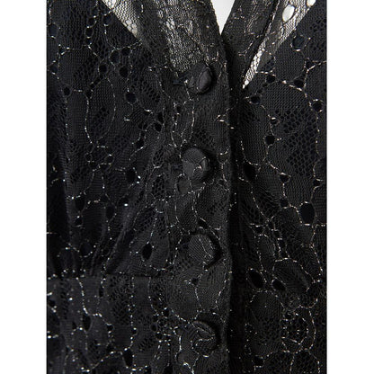 Lardini Black Nylon Casual Dress