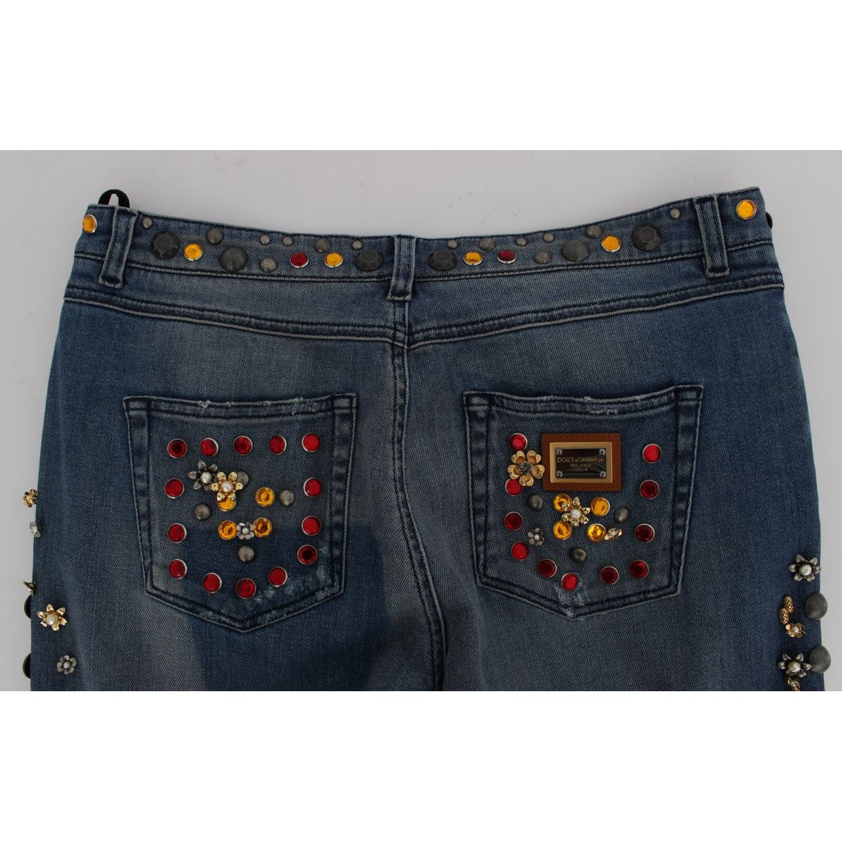 Dolce & Gabbana Enchanted Sicily Embellished Boyfriend Jeans Dolce & Gabbana