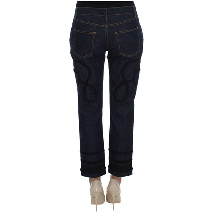 Dolce & Gabbana Blue Denim Cotton CAPRI Torero Jeans