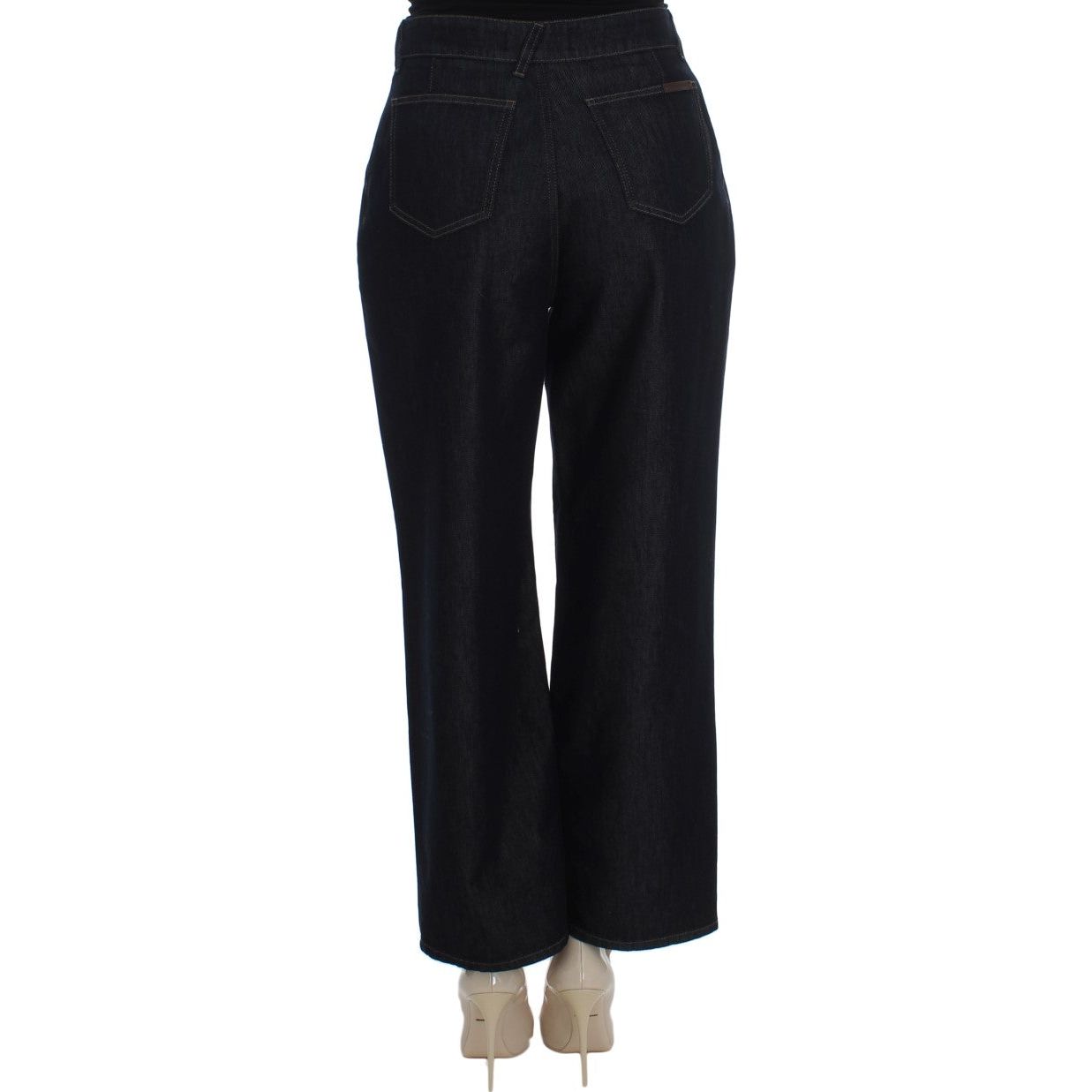 Dolce & Gabbana Chic High Waist Flare Jeans in Dark Blue Dolce & Gabbana